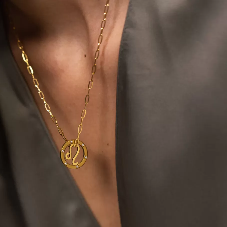 PURELEI Necklaces*Leo Zodiac Symbol Necklace