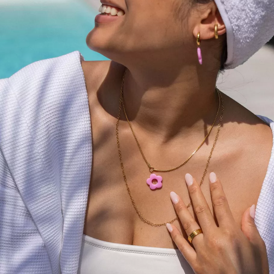 PURELEI Necklaces*Necklace Rosy Flower