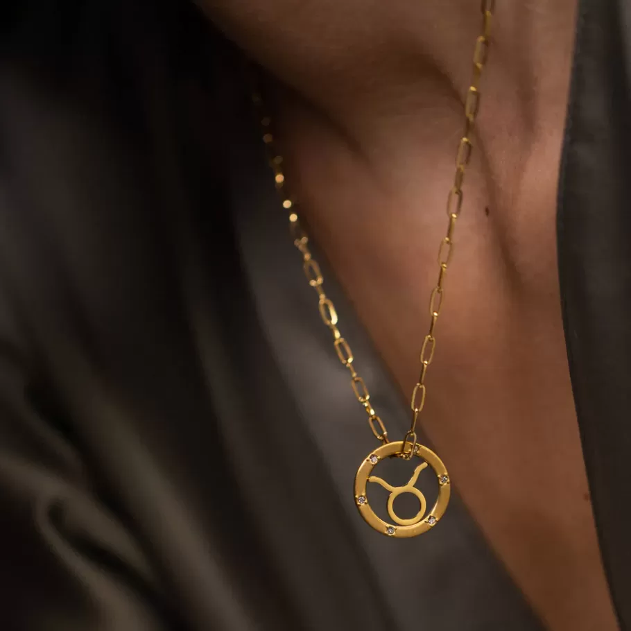 PURELEI Necklaces*Taurus Zodiac Symbol Necklace